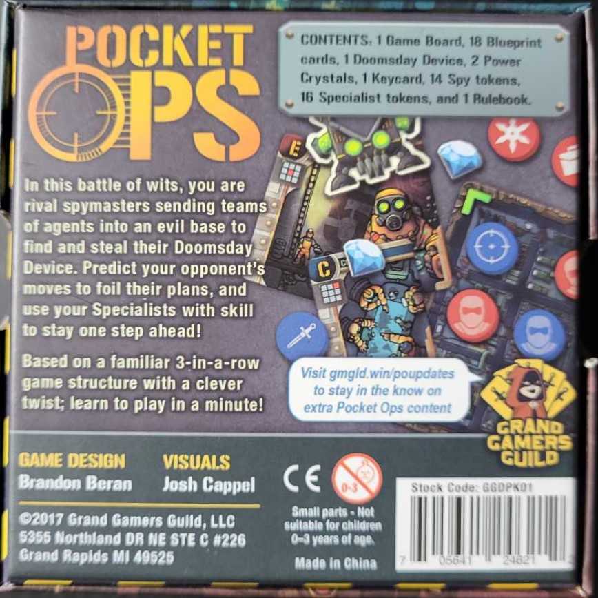 Pocket Ops  (2) board game collectible [Barcode 705641246212] - Main Image 2