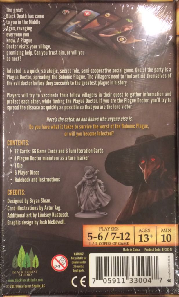 Infected  (5-6) board game collectible [Barcode 705911330047] - Main Image 2