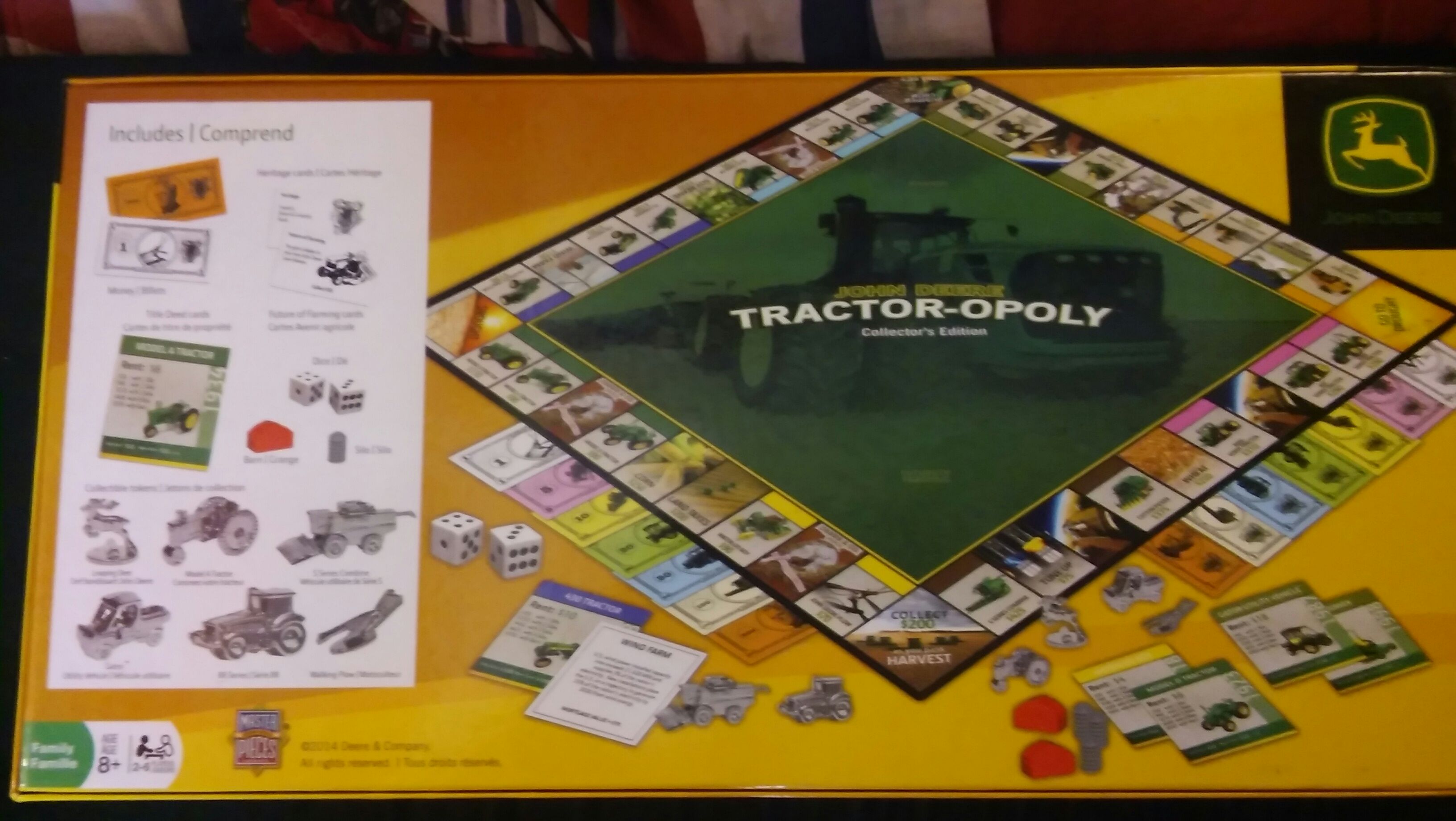 Monopoly - John Deere Tractor-opoly  (2-6) board game collectible [Barcode 705988415005] - Main Image 2