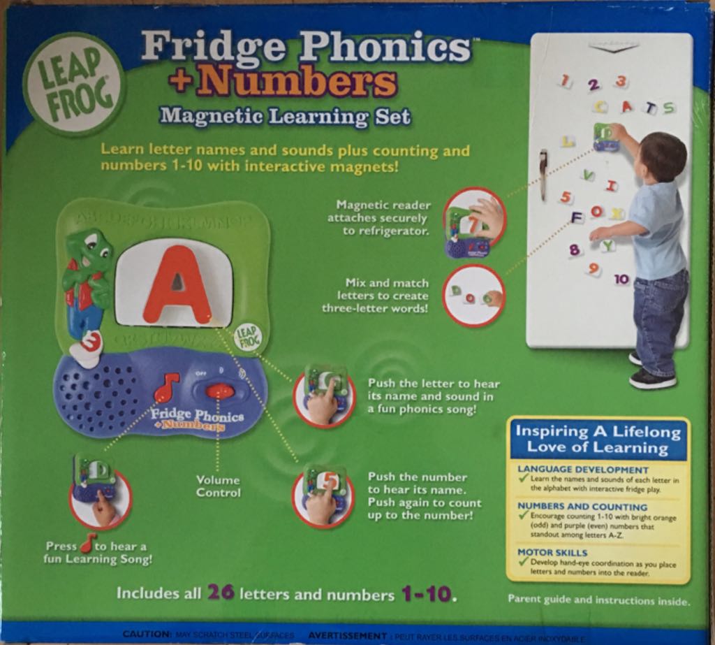 Leap Frog : Fridge Phonics + Numbers Magnetic Learning Set  (1) board game collectible [Barcode 708431102033] - Main Image 2