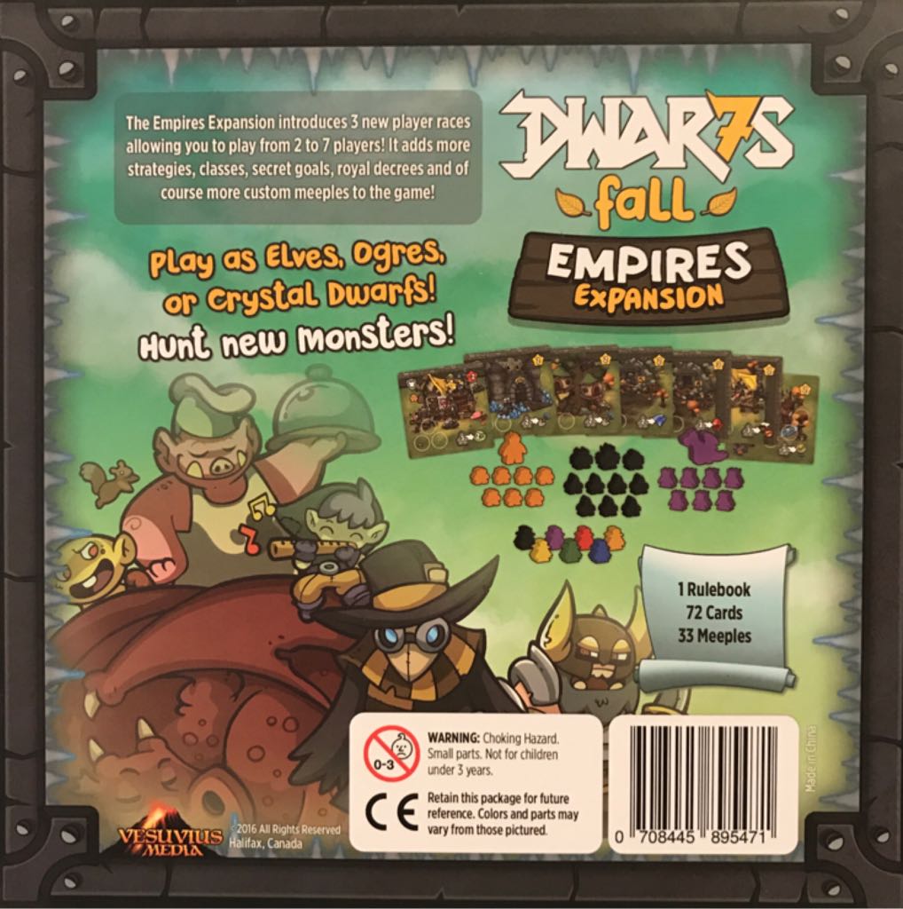 Dwar7s Fall: Empires Expansion  (7) board game collectible [Barcode 708445895471] - Main Image 2