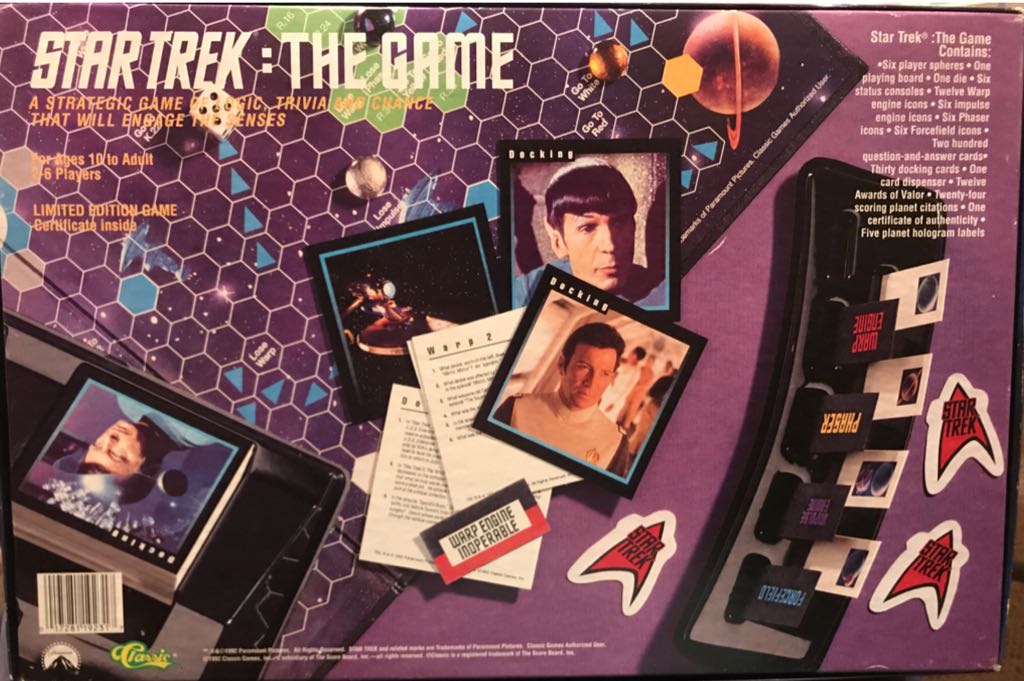 Star Trek: The Game  (2 to 6) board game collectible [Barcode 71326566] - Main Image 2