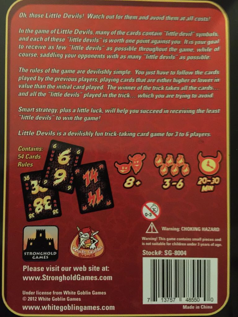 Little Devils  (6) board game collectible [Barcode 713757485500] - Main Image 2