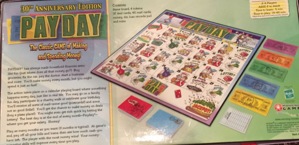 Pay Day  (2-4) board game collectible [Barcode 714043010871] - Main Image 2