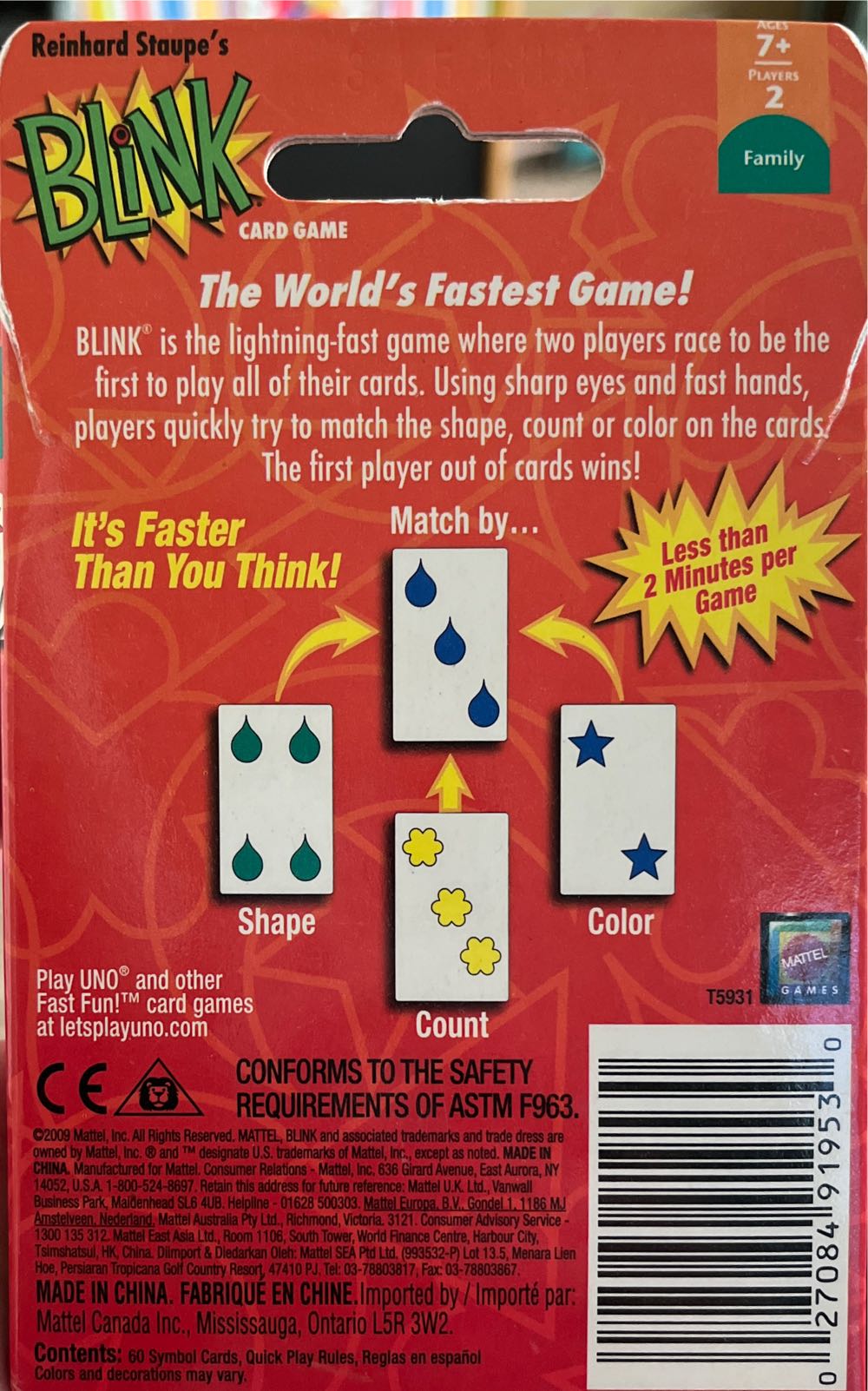 Rack-o  (2-4) board game collectible [Barcode 714043061224] - Main Image 2