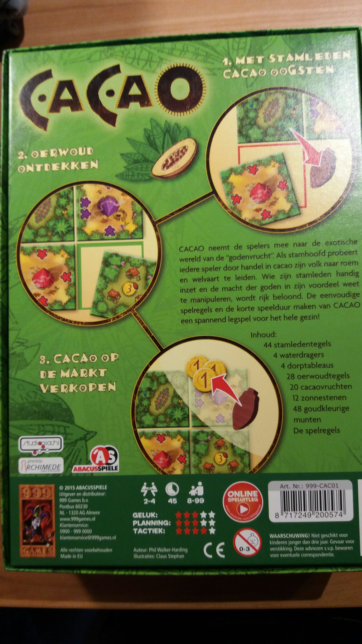 Cacao  (2-4) board game collectible [Barcode 7171808800574] - Main Image 2