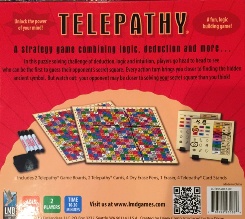 Telepathy  (2) board game collectible [Barcode 718122235889] - Main Image 2