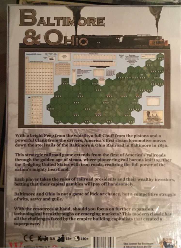 Baltimore & Ohio  board game collectible [Barcode 718122563197] - Main Image 2