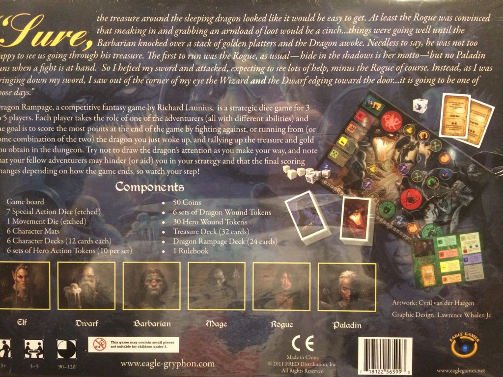 Dragon Rampage  (3-5) board game collectible [Barcode 718122565993] - Main Image 2