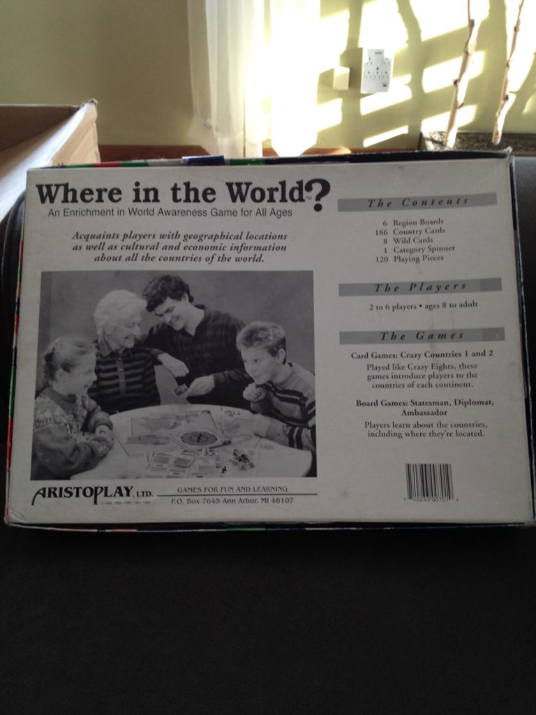 Where In The World?  (2-6) board game collectible [Barcode 720233007019] - Main Image 2