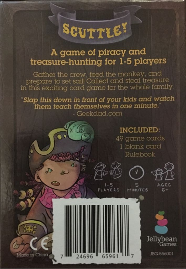 Scuttle!  (1-5) board game collectible [Barcode 724696659617] - Main Image 2