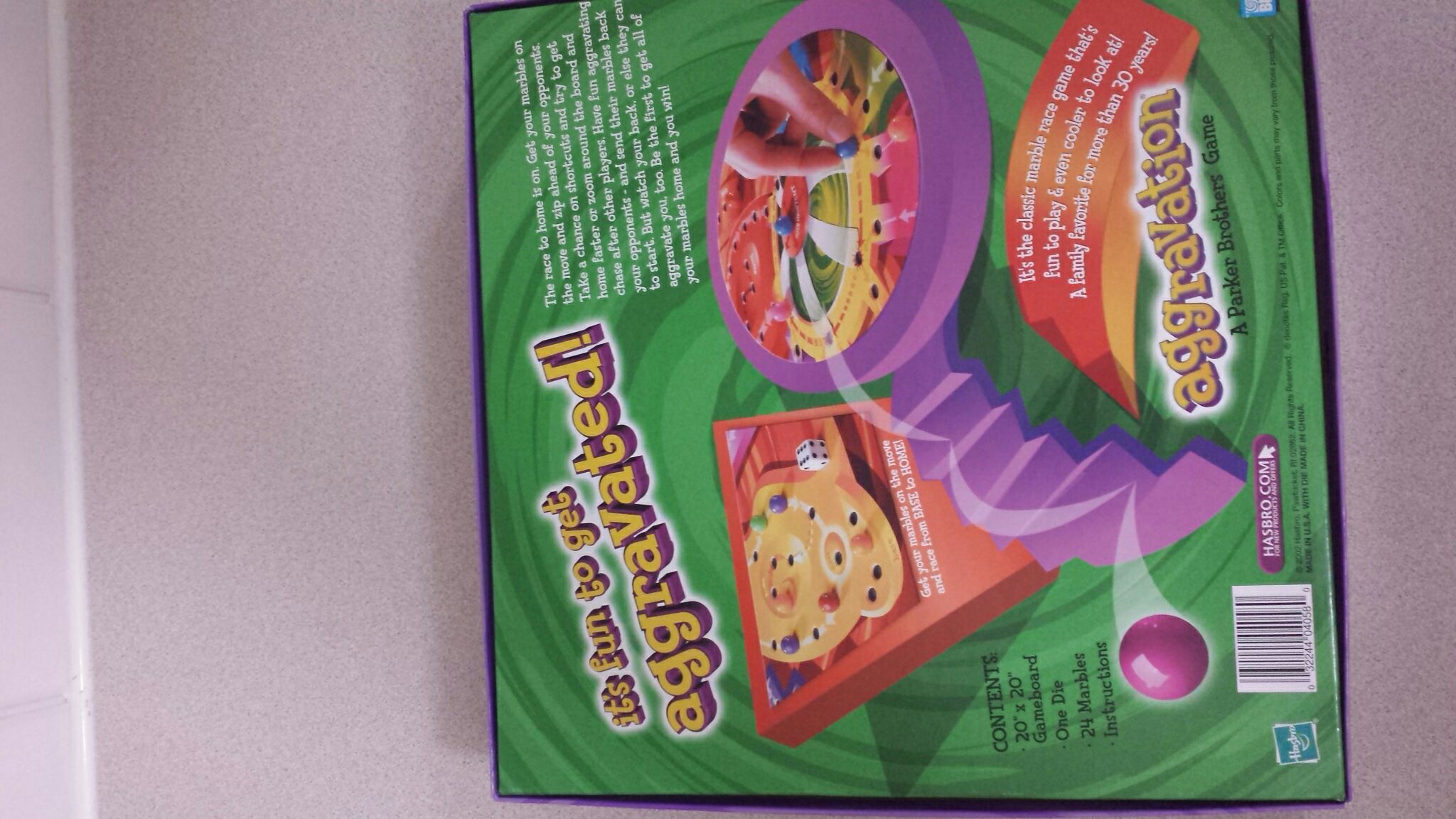 Aggravation 1977  (2-6) board game collectible [Barcode 03220405] - Main Image 2