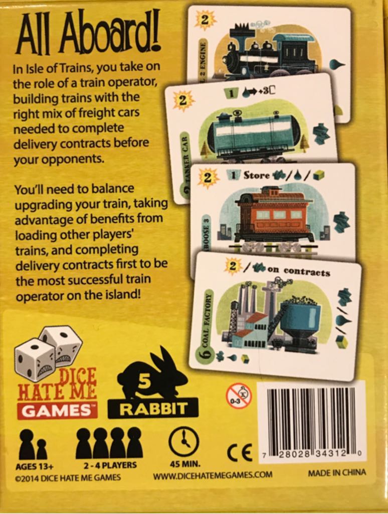 Isle Of Trains   (2-4) board game collectible [Barcode 728028343120] - Main Image 2