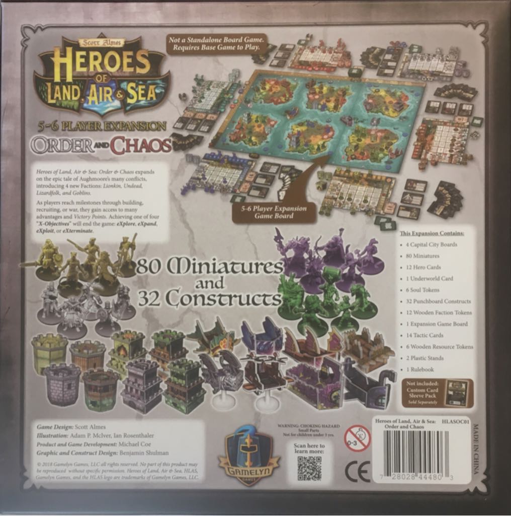 Heroes of Land, Air & Sea: Order and Chaos  (1-6) board game collectible [Barcode 728028444803] - Main Image 2