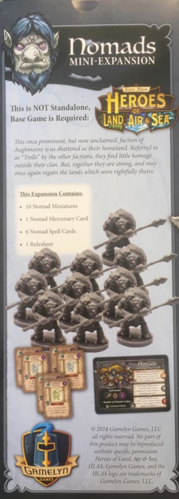 Heroes of Land, Air & Sea: Nomads  (1-6) board game collectible [Barcode 728028444810] - Main Image 2