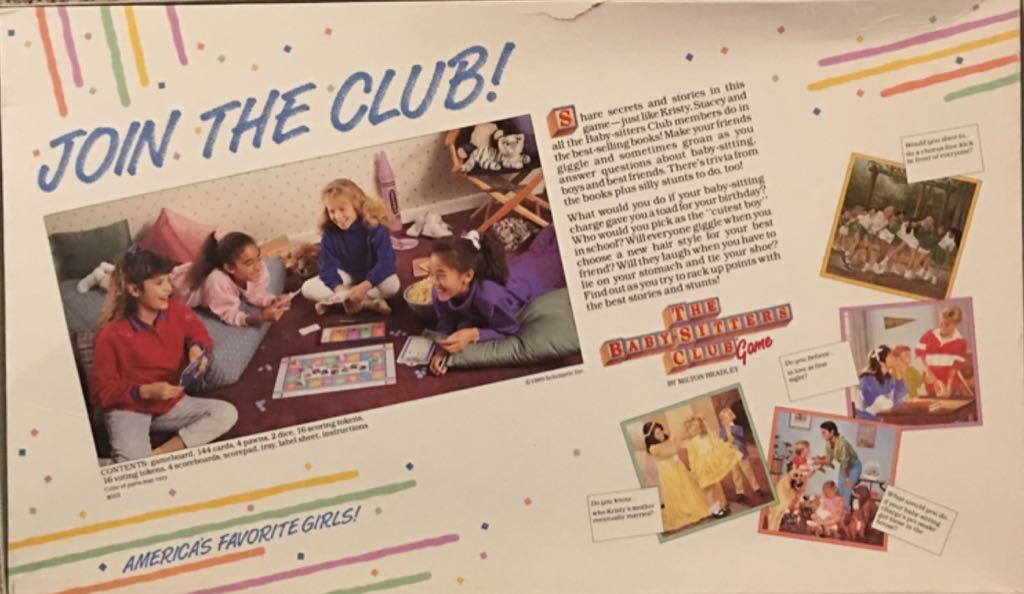Baby-Sitters Club Game, The  (2-4) board game collectible [Barcode 032244040139] - Main Image 2