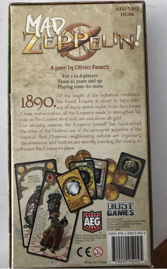 Mad Zeppelin!  board game collectible [Barcode 729220052025] - Main Image 2