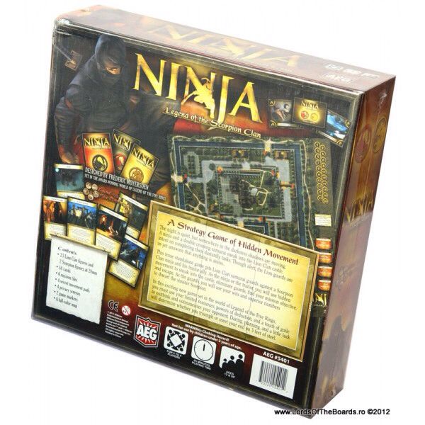 Ninja: Legend of the Scorpion Clan  (2-4) board game collectible [Barcode 729220054012] - Main Image 2