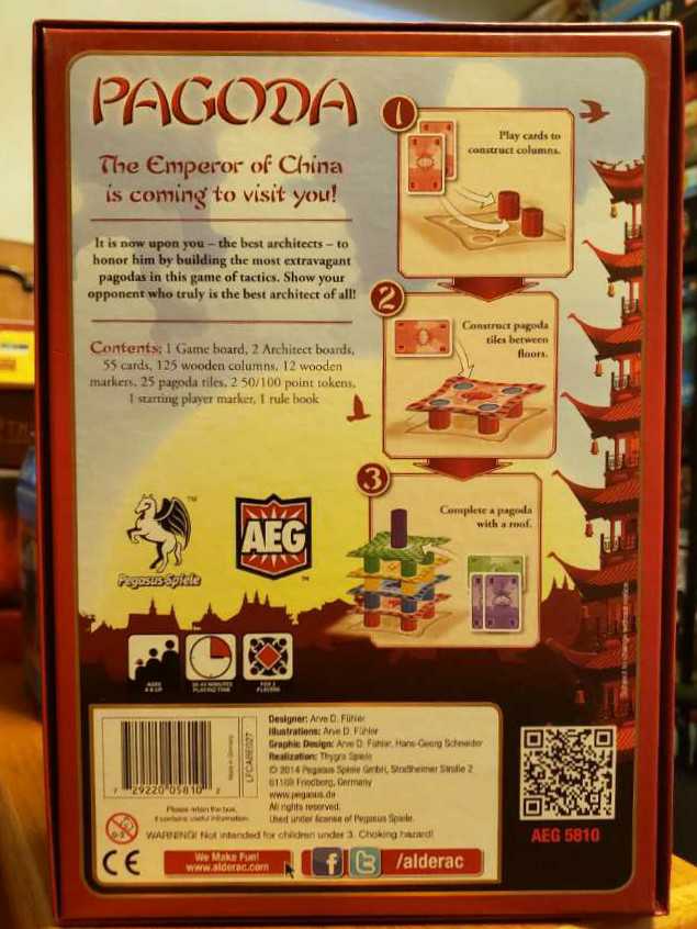 Pagoda   (2) board game collectible [Barcode 729220058102] - Main Image 2