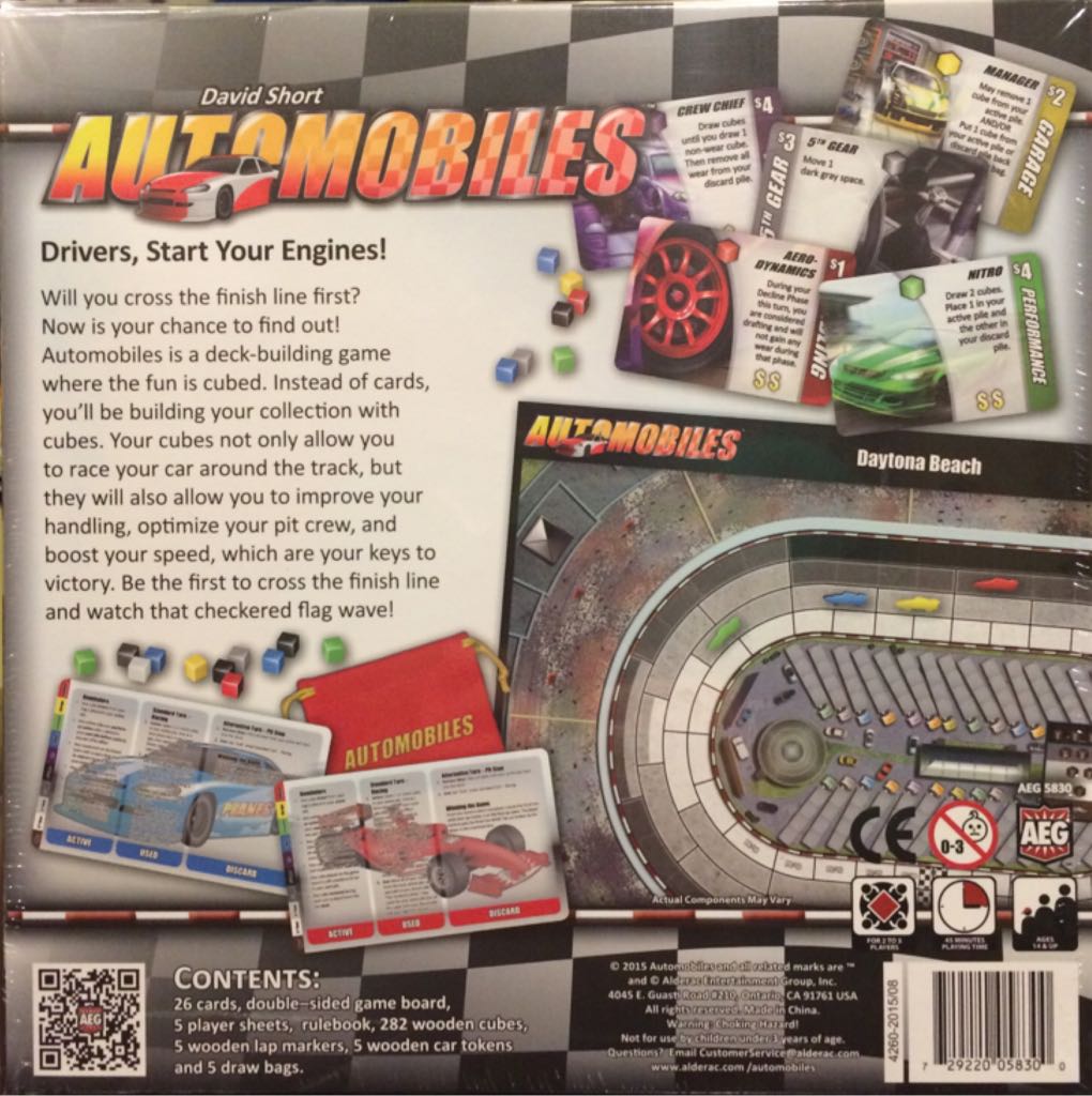 Automobiles   (2,3,4,5) board game collectible [Barcode 729220058300] - Main Image 2