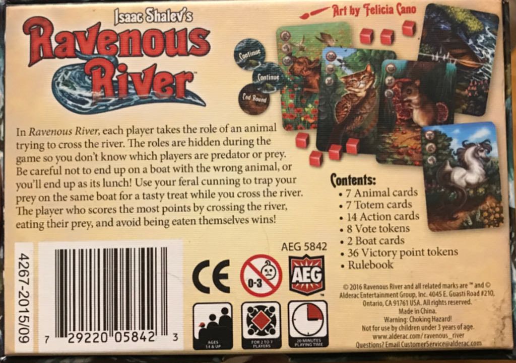 Ravenous River  board game collectible [Barcode 729220058423] - Main Image 2
