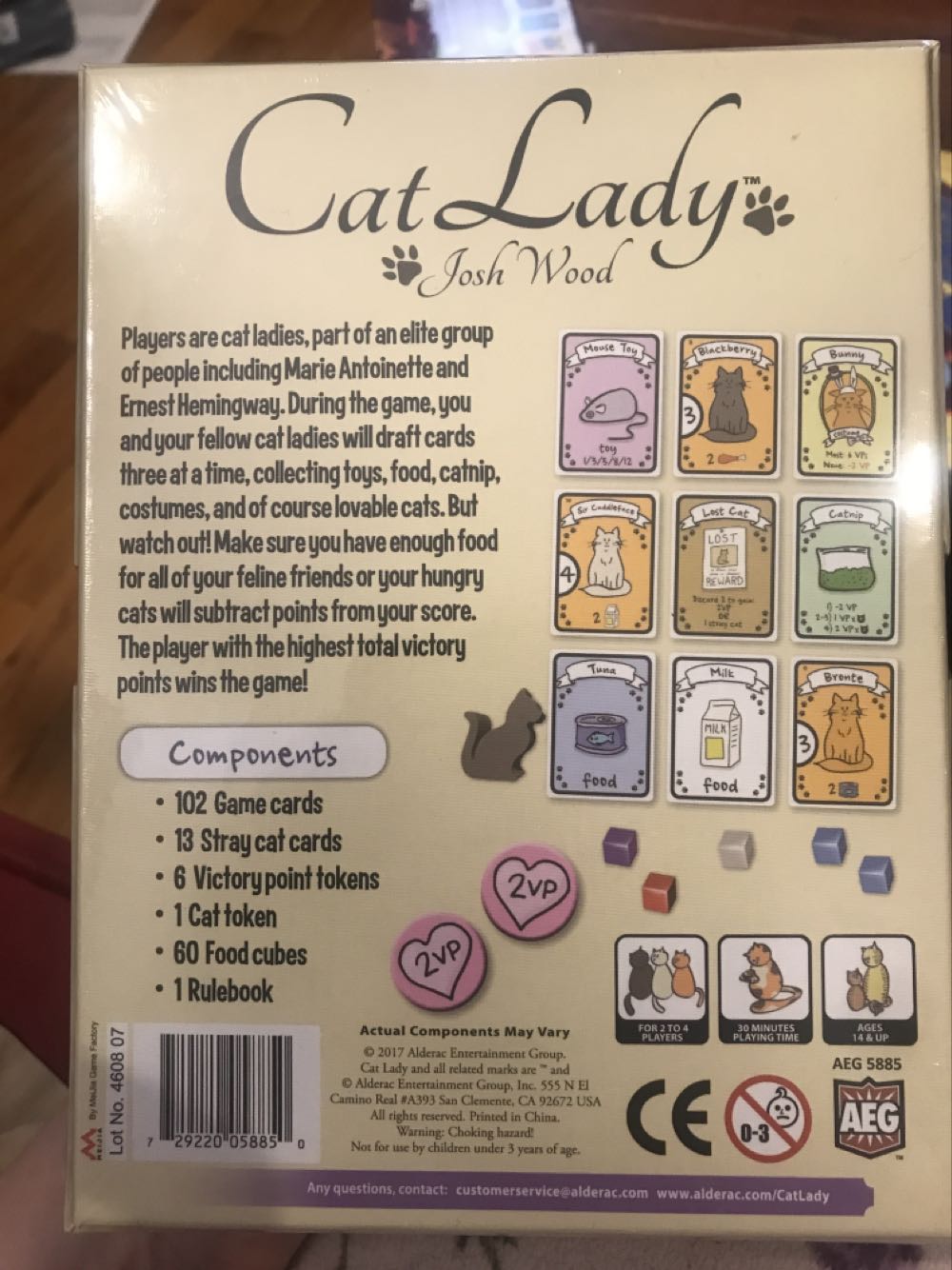 Cat Lady  (2-4) board game collectible [Barcode 729220058850] - Main Image 2