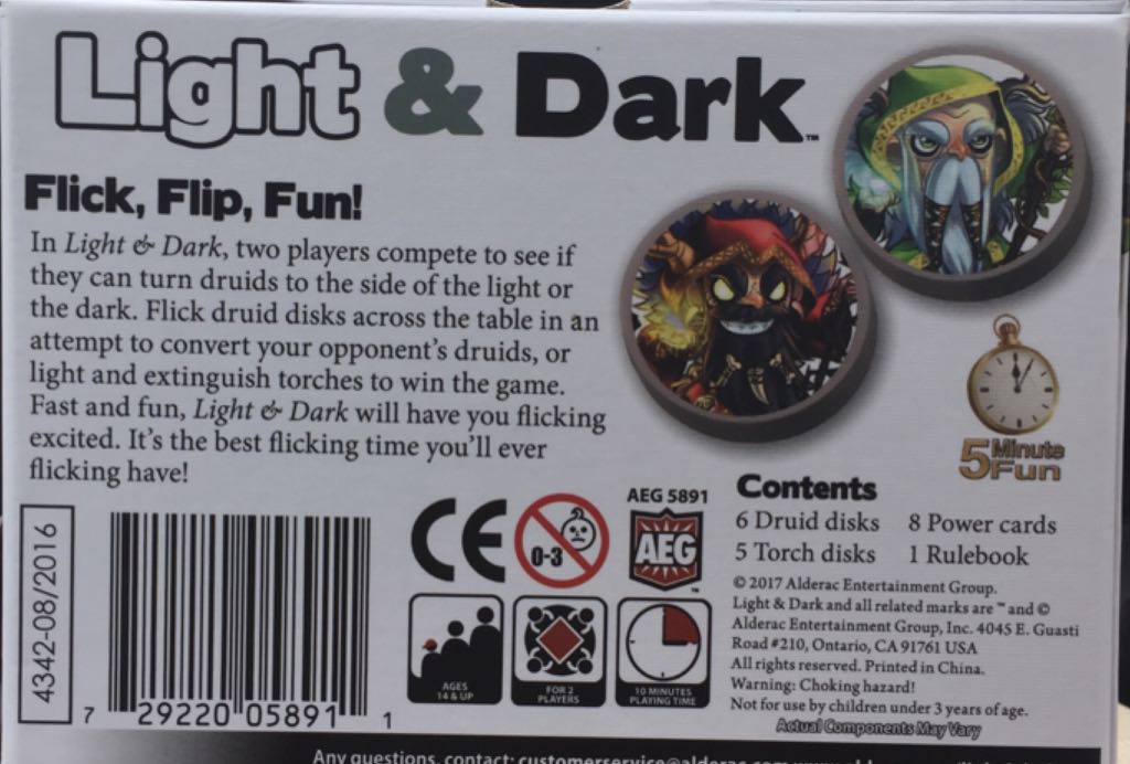 Light & Dark  (2) board game collectible [Barcode 729220058911] - Main Image 2