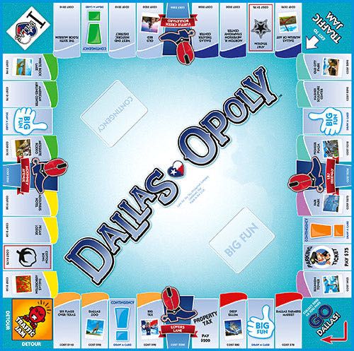 Dallas-opoly  (2-6) board game collectible [Barcode 730799001147] - Main Image 2