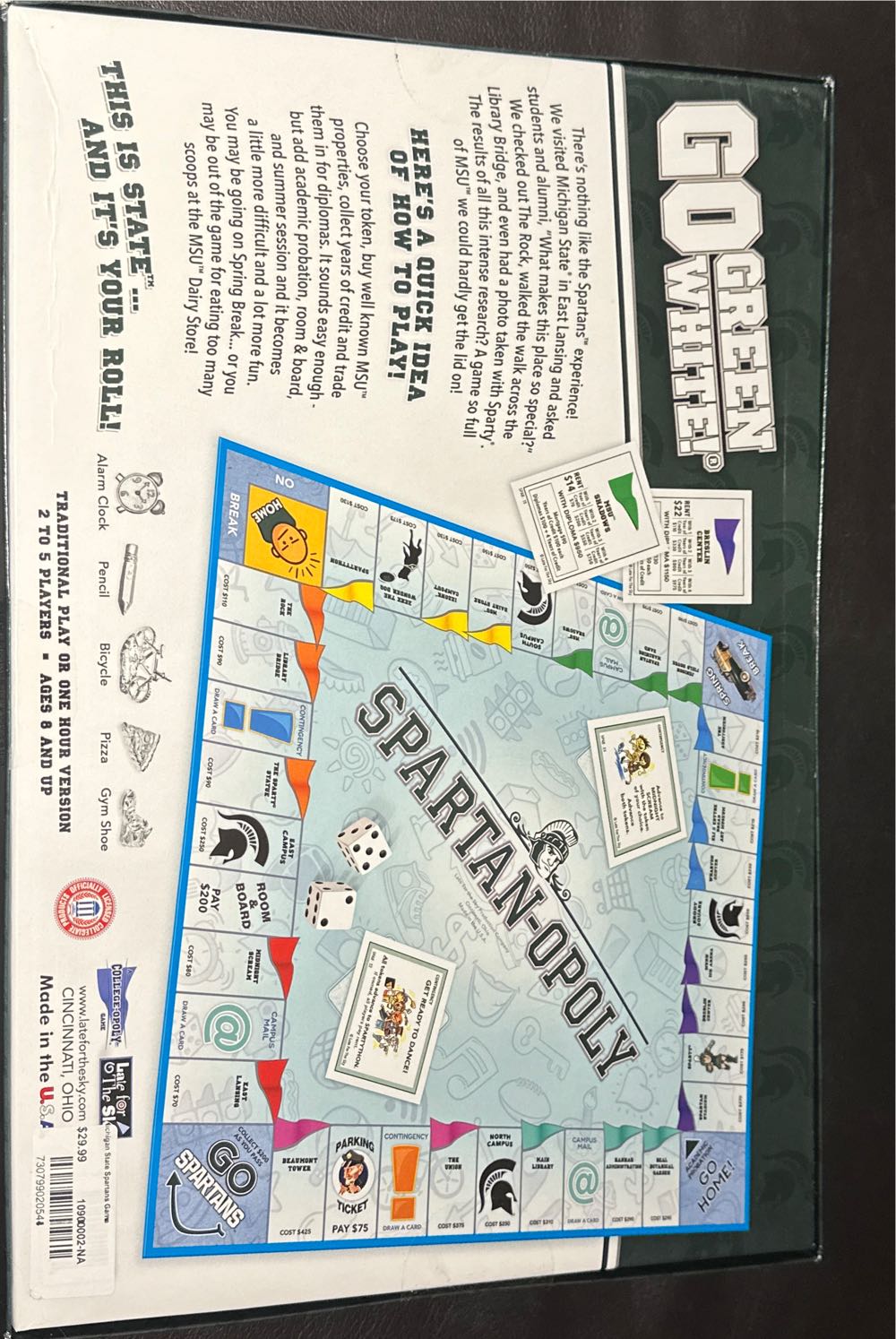 Opoly: Spartanopoly  (2-5) board game collectible [Barcode 730799020544] - Main Image 2