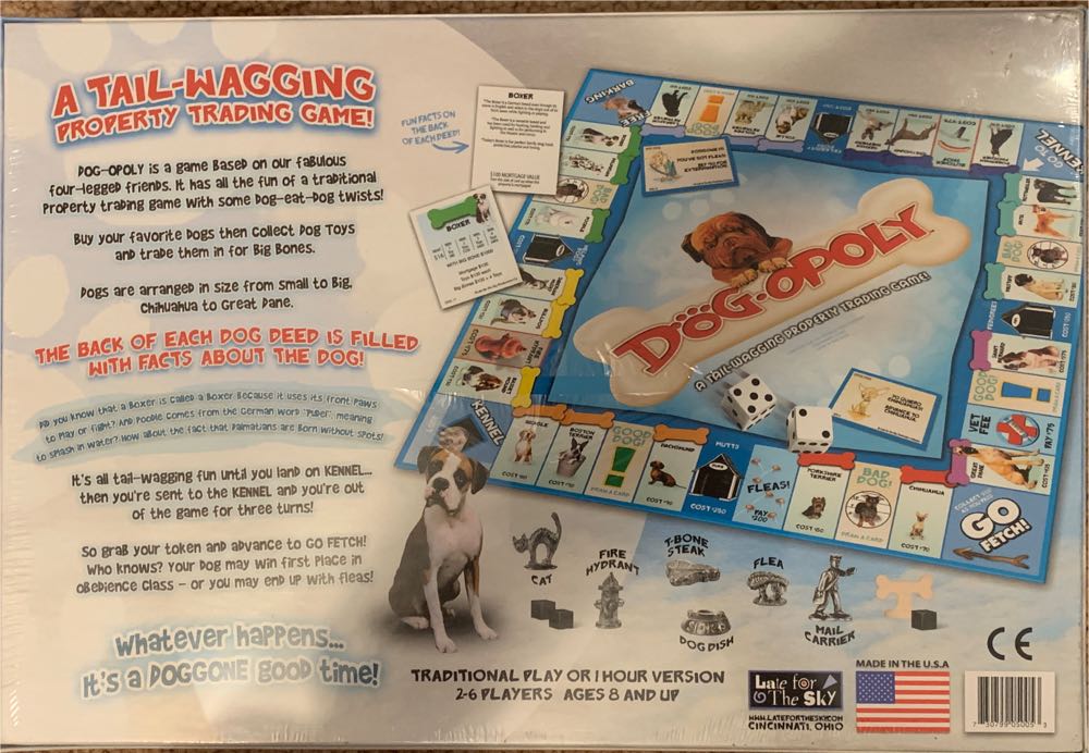 Dog-Opoly  (2-6 Players Players) board game collectible [Barcode 730799050053] - Main Image 2