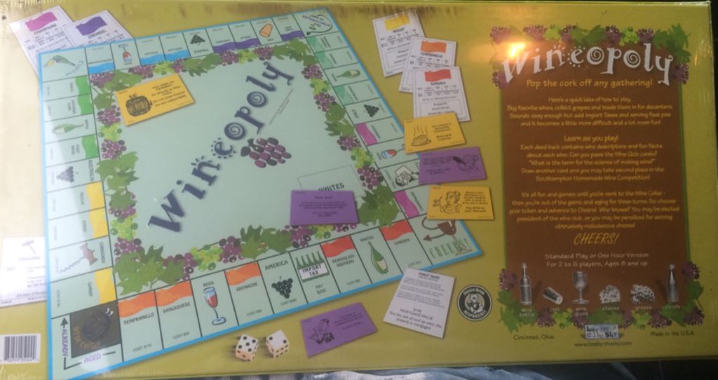 Wine-opoly: Monopoly  (2-6) board game collectible [Barcode 730799050244] - Main Image 2