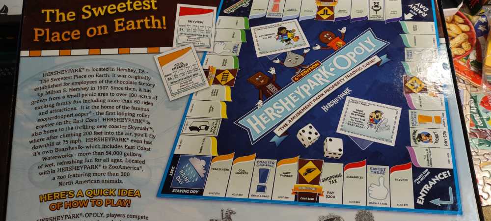 Hersheypark-Opoly  board game collectible [Barcode 730799061059] - Main Image 2