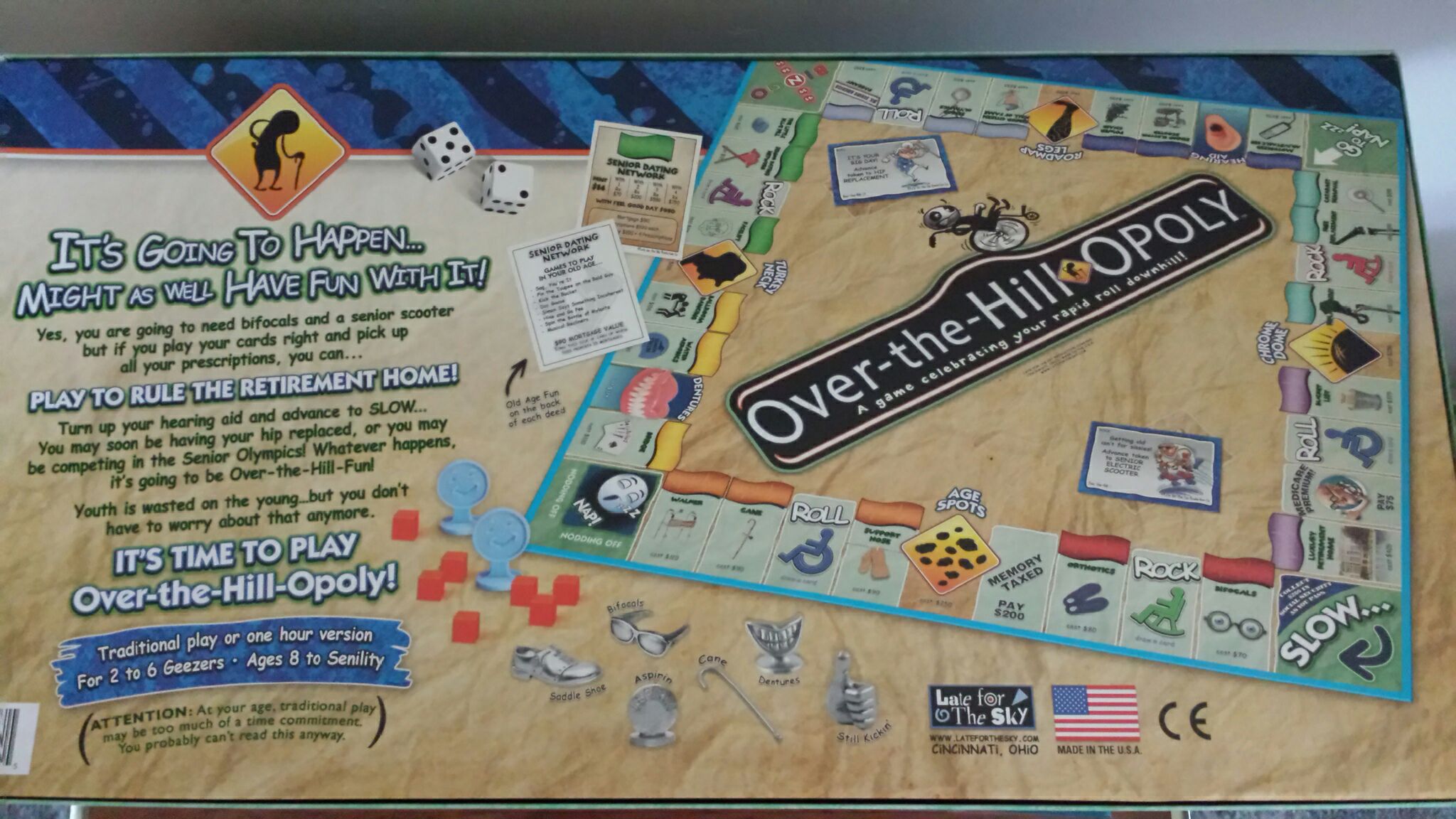 Over-the-Hill-opoly  board game collectible [Barcode 730799061615] - Main Image 2