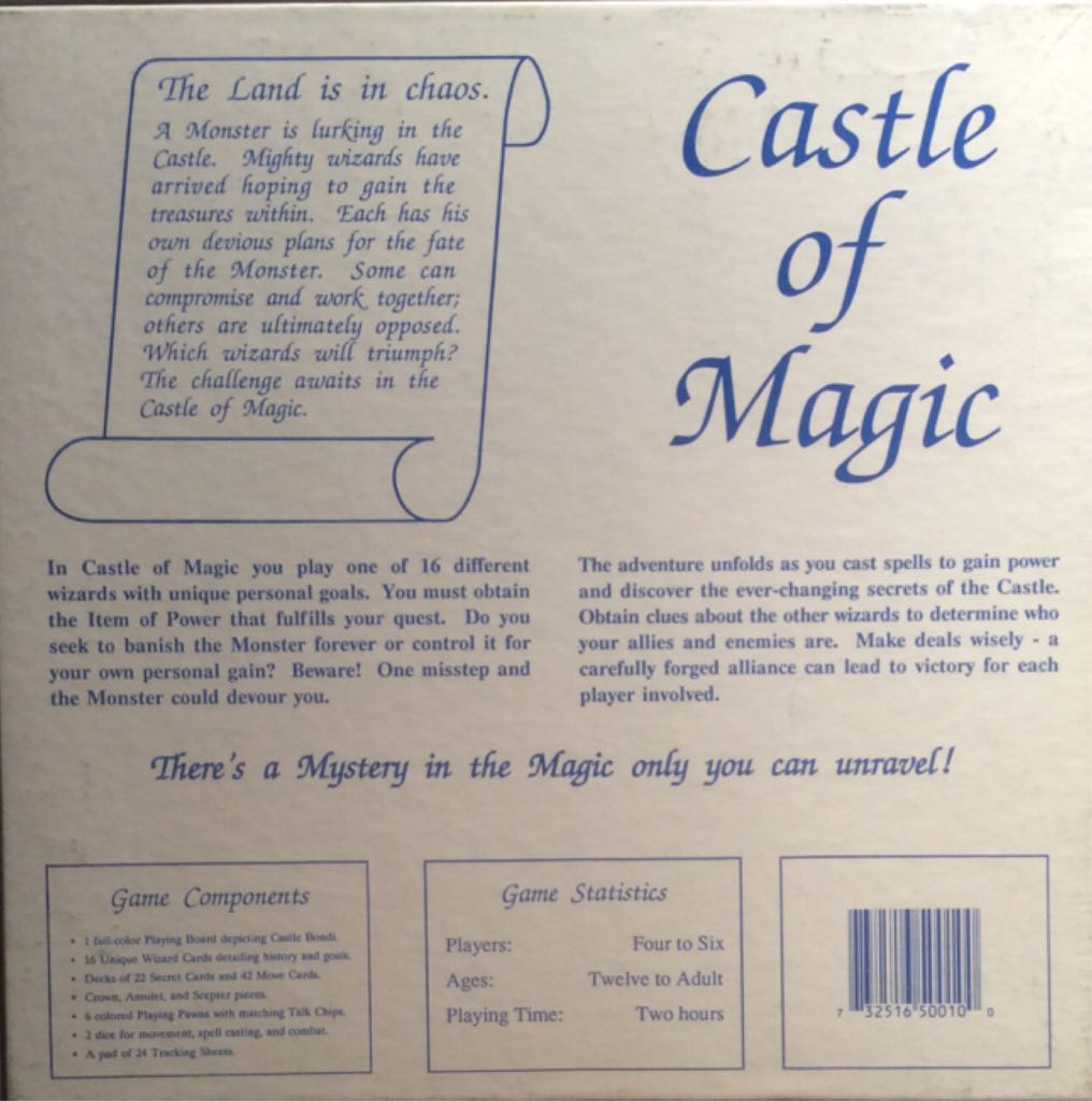 Castle Of Magic  (4-6) board game collectible [Barcode 732516500100] - Main Image 2