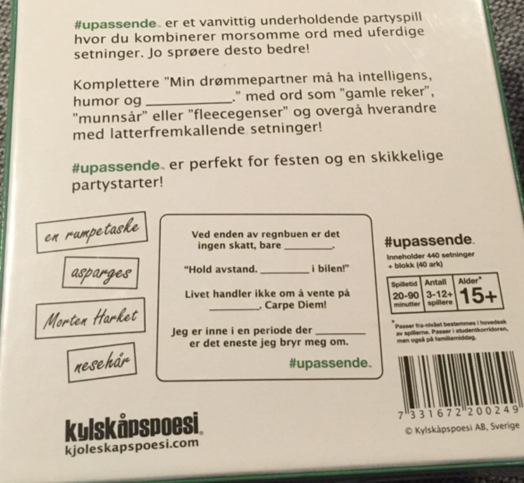 #upassende  (3-12) board game collectible [Barcode 7331672200249] - Main Image 2