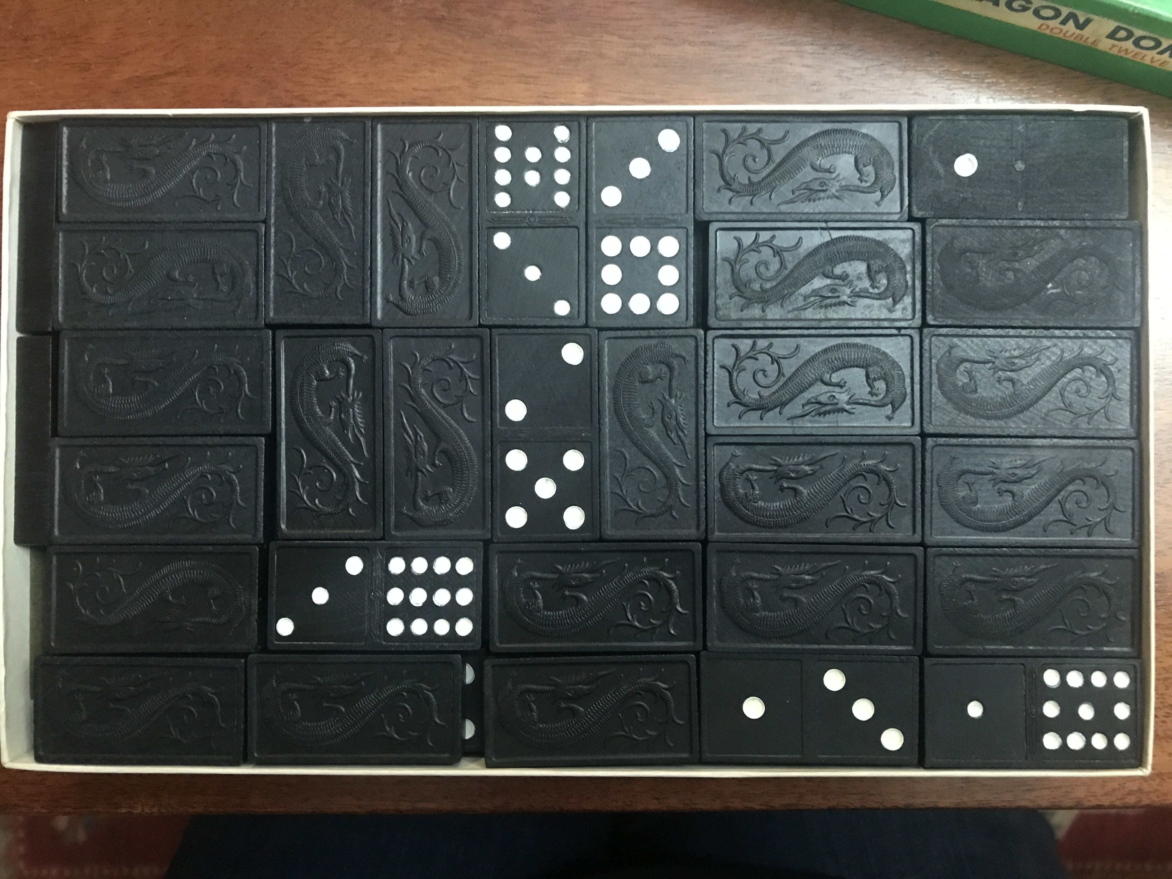 Wooden Dragon Dominoes  board game collectible [Barcode 032244041327] - Main Image 2