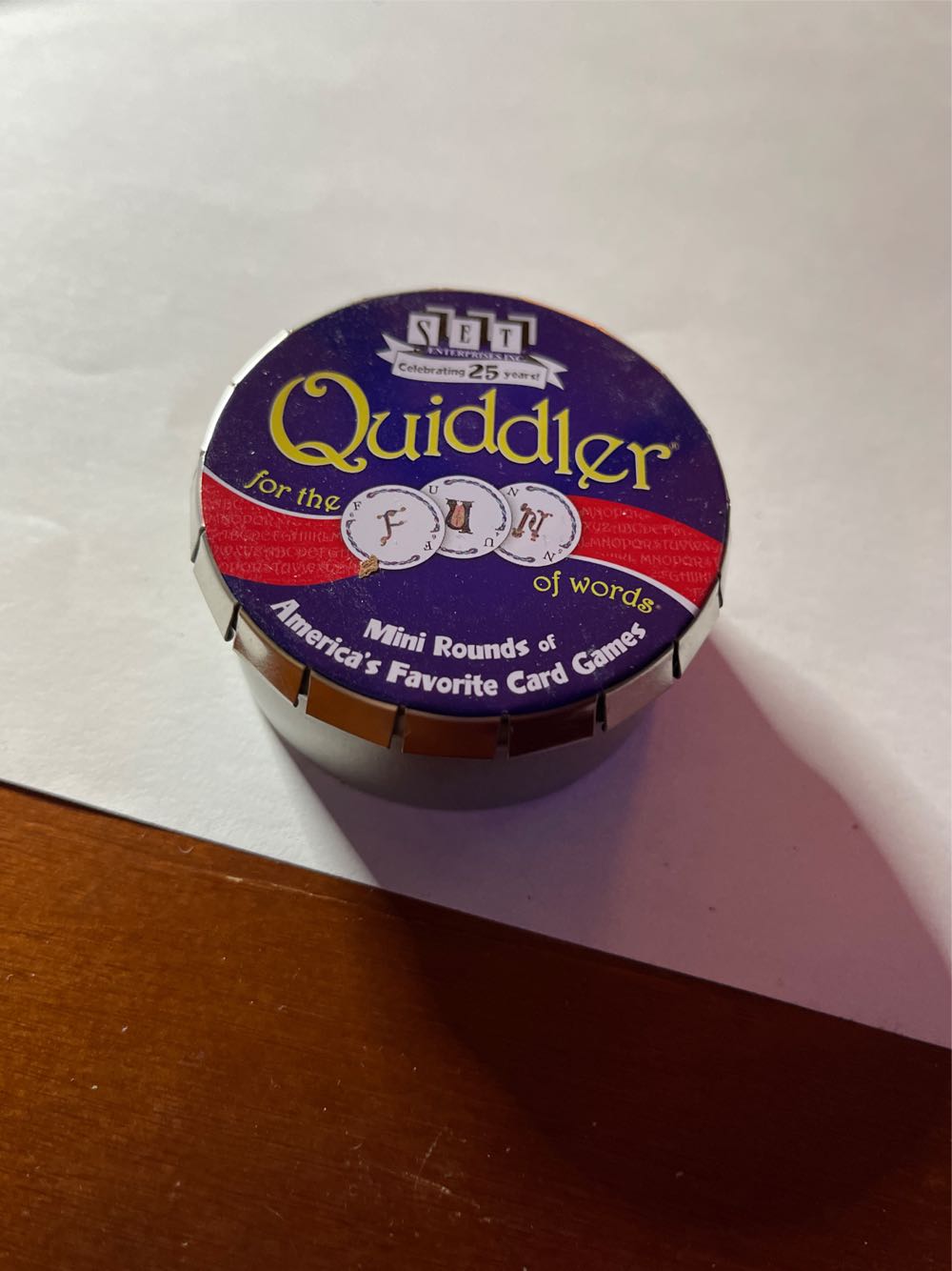 Quiddler  (1-8) board game collectible [Barcode 736396050007] - Main Image 4