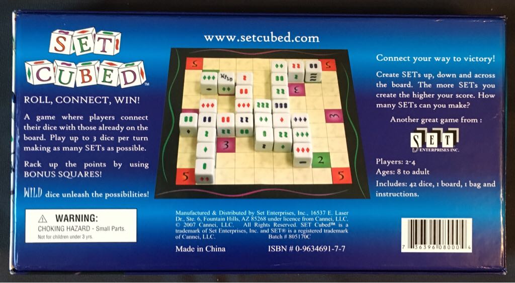 Set Cubed  (2-4) board game collectible [Barcode 736396080004] - Main Image 2