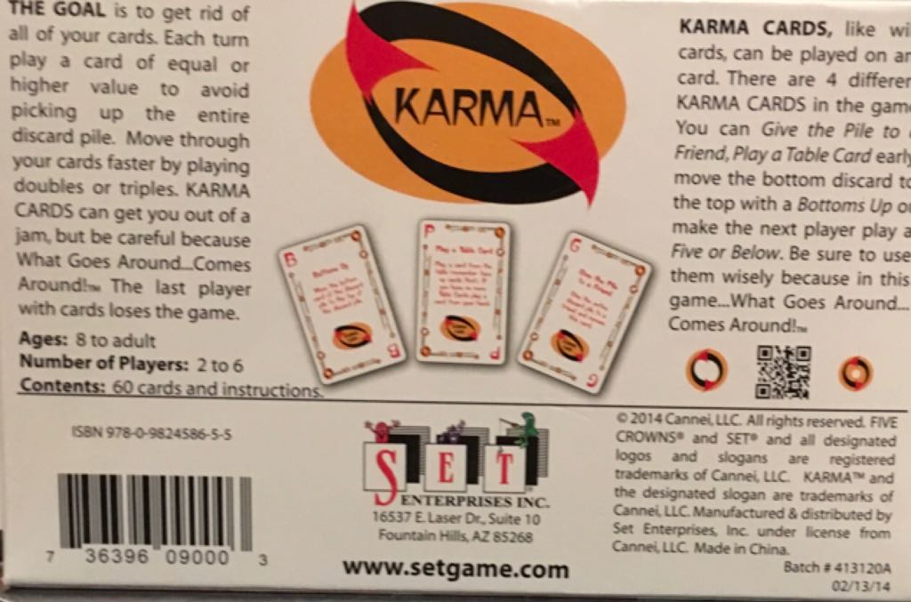 Karma  (2-6) board game collectible [Barcode 736396090003] - Main Image 2