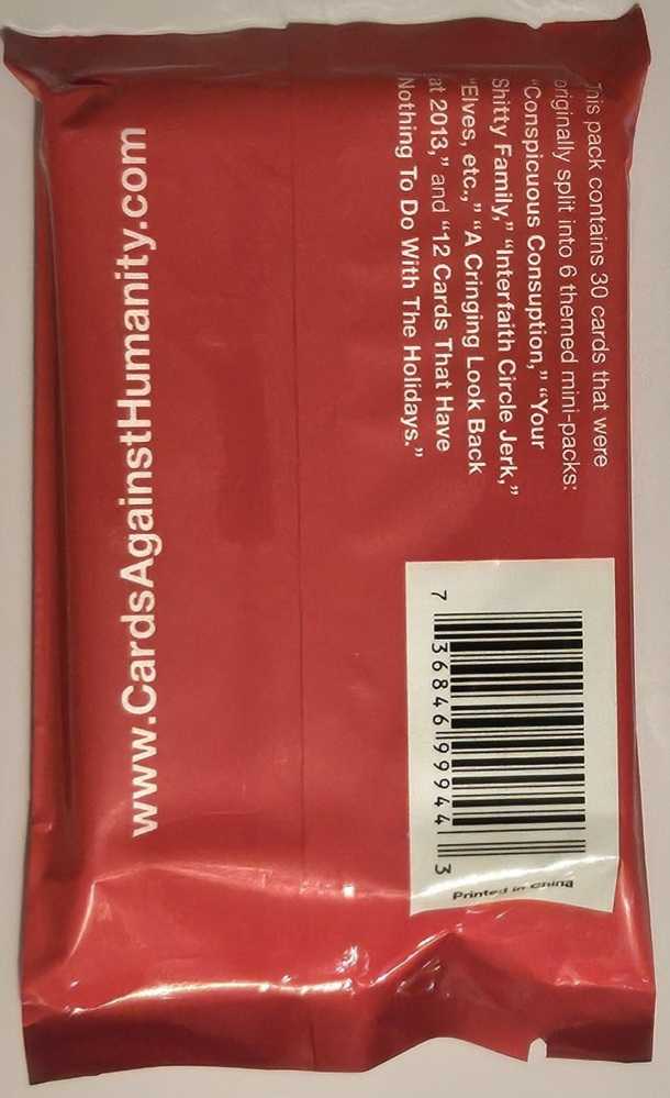 Cards Against Humanity: 2013 Holiday Pack  (4+) board game collectible [Barcode 736846999443] - Main Image 2