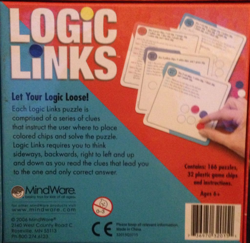 Logic Links   (1) board game collectible [Barcode 736970320151] - Main Image 2