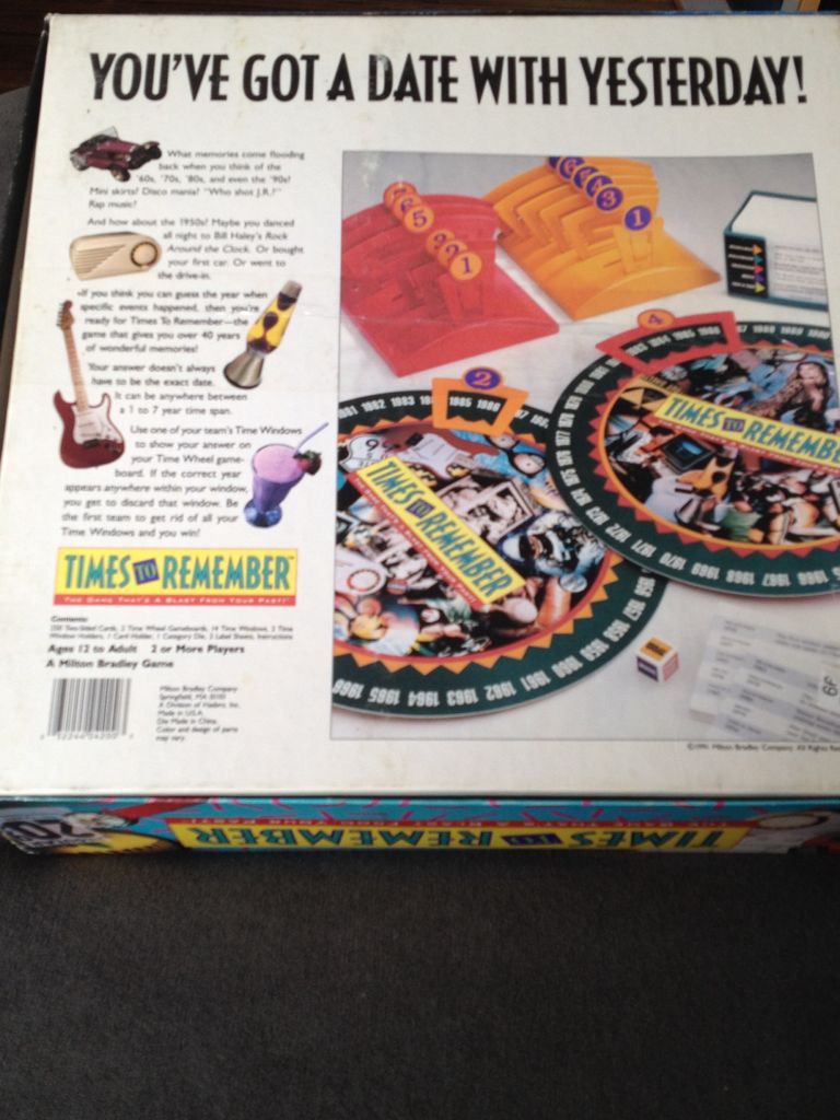 Times To Remember  (2+) board game collectible [Barcode 032244042003] - Main Image 2