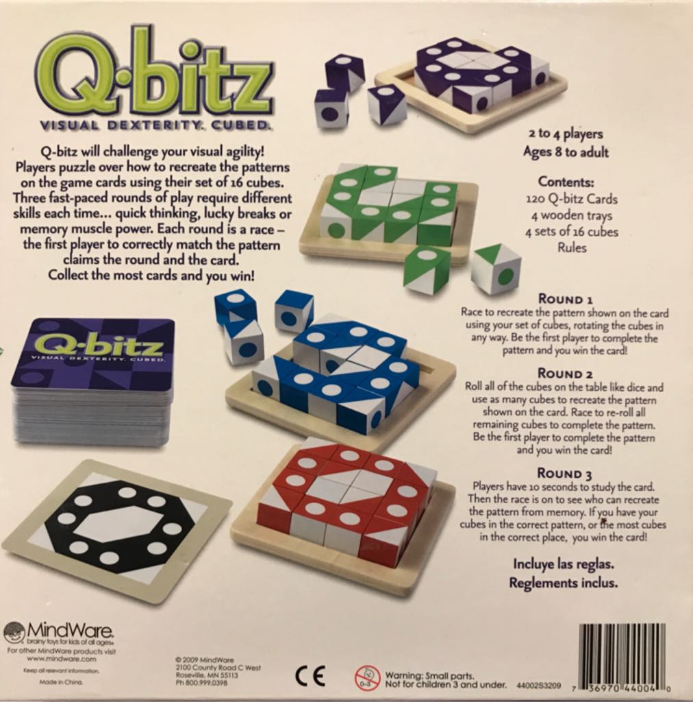 Q-bitz: Dizios  (2-4) board game collectible [Barcode 736970440040] - Main Image 2