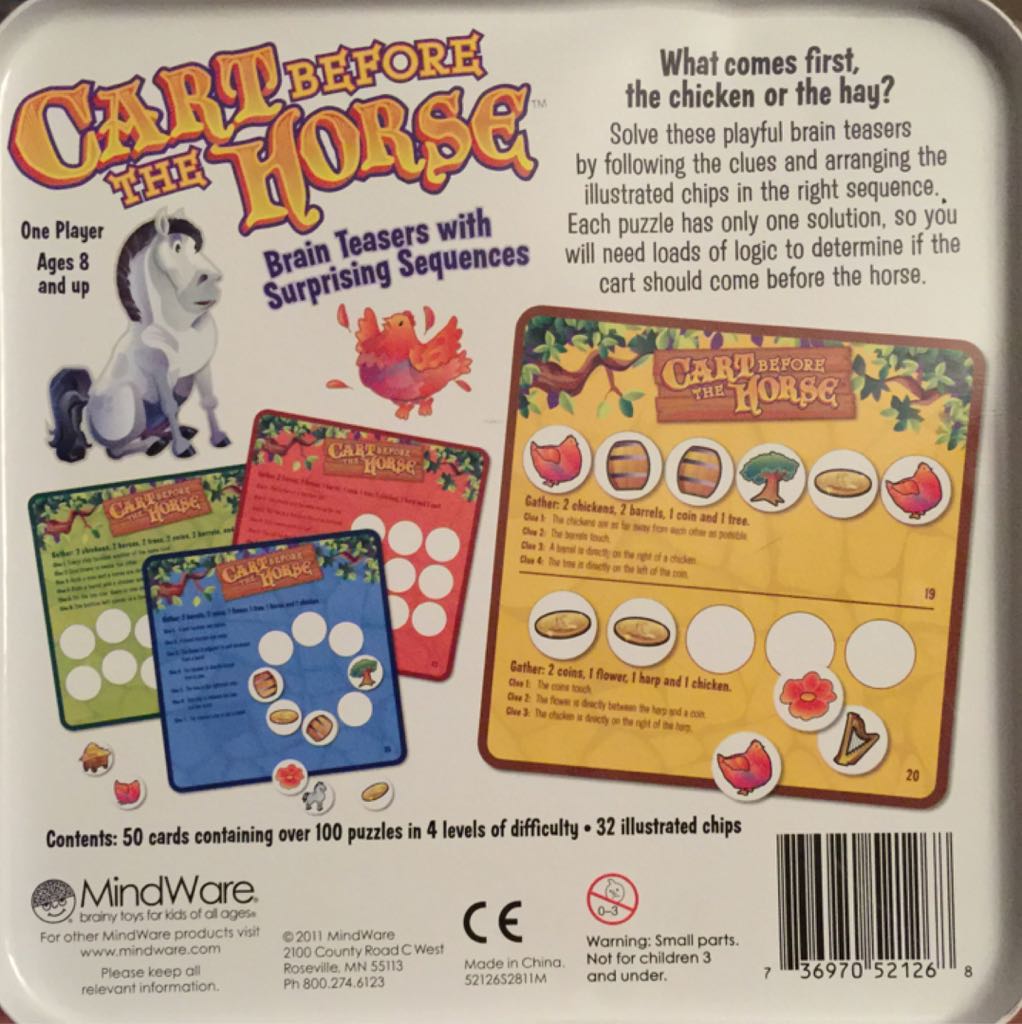 Cart Before The Horse  (8) board game collectible [Barcode 736970521268] - Main Image 2