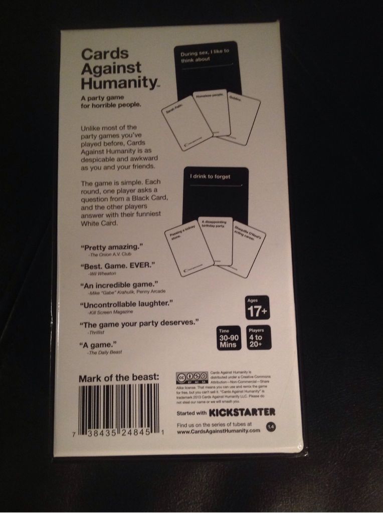 Cards Against Humanity  (3) board game collectible [Barcode 738435248451] - Main Image 2