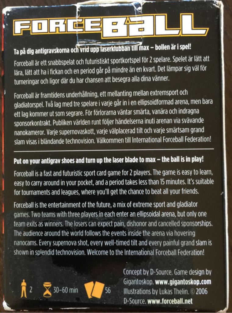 Forceball  (2) board game collectible [Barcode 7391762590582] - Main Image 2