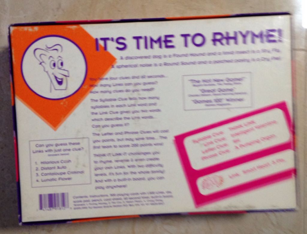 Think-It Link-it  (2 Teams or 2) board game collectible [Barcode 741487918128] - Main Image 2