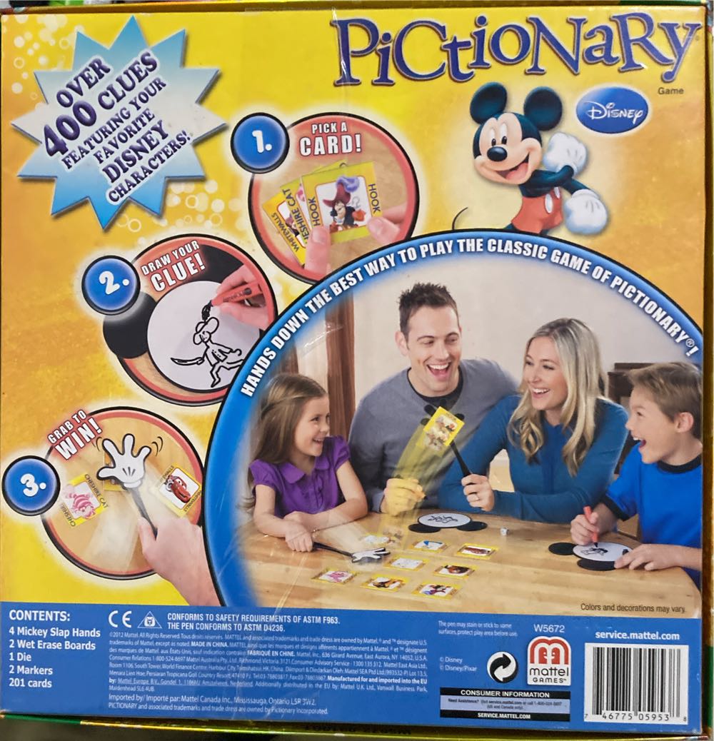 Pictionary : Disney  (4+) board game collectible [Barcode 746775059538] - Main Image 3