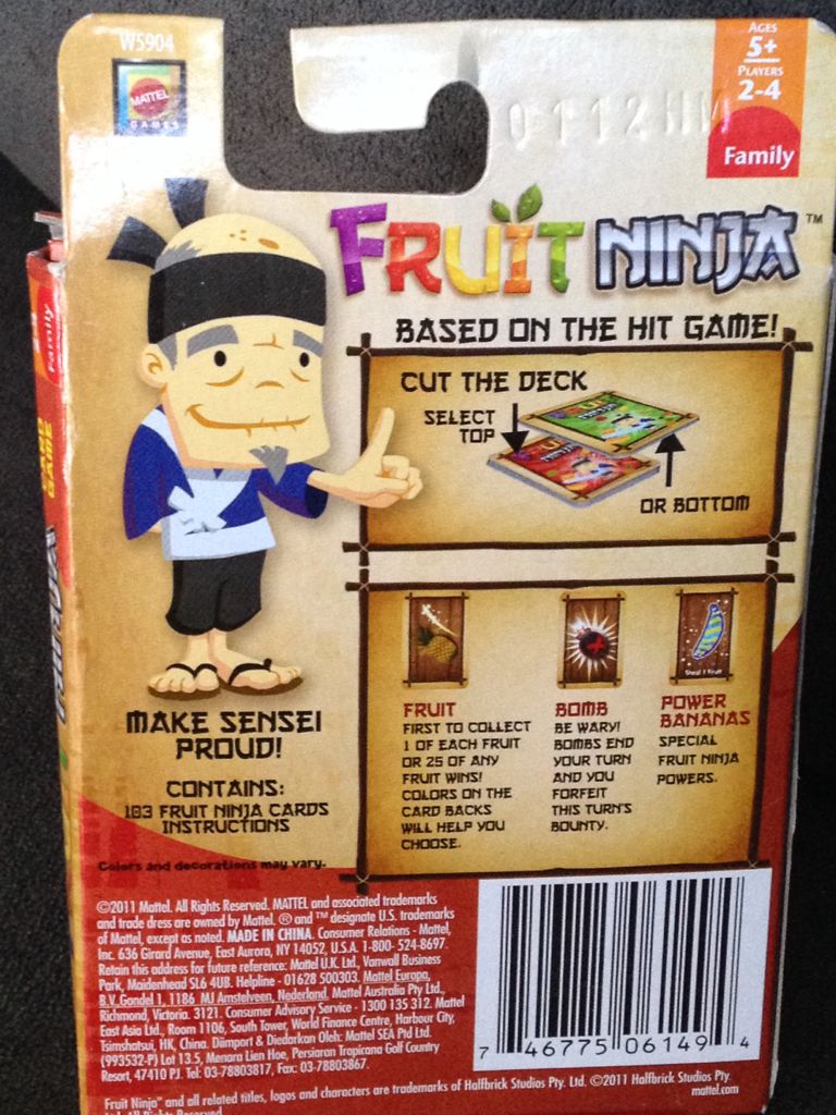 Fruit Ninja  (2-4) board game collectible [Barcode 746775061494] - Main Image 2