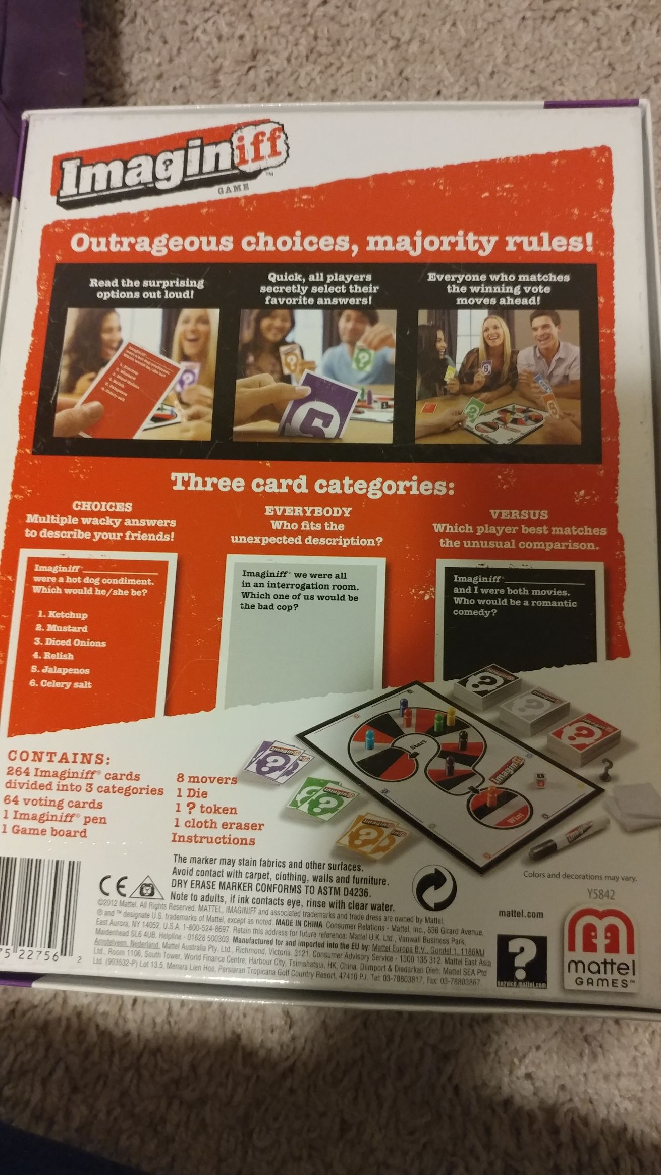 Imagin iff  (3-8) board game collectible [Barcode 746775227562] - Main Image 2